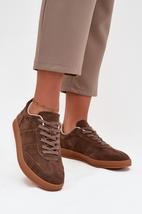 Жіночі замшеві кросівки Big Star SS274676 HI-POLY SYSTEM Коричневі