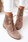 Ажурні замшеві чоботи Cappuccino Josie