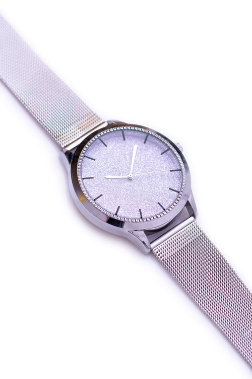 Жіночий срібний годинник Michael John Crux Pink Brocade