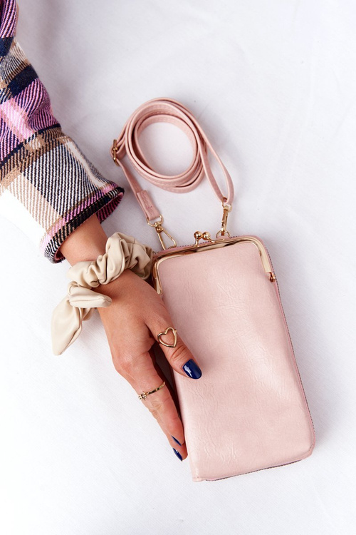 Жіночий гаманець 2в1 з гачком Selena Pink