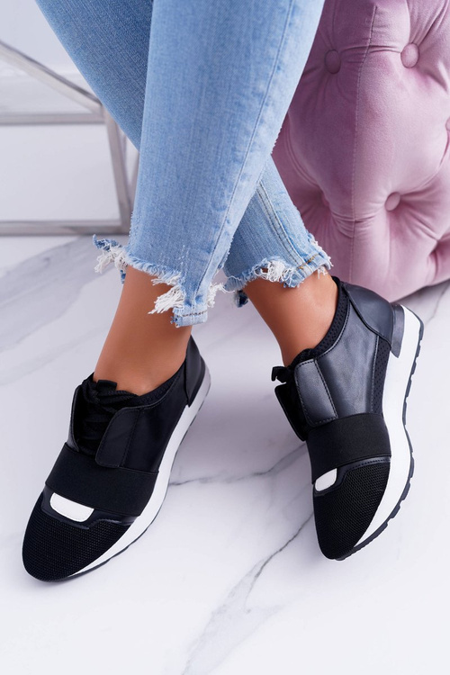 Жіноче чорне спортивне взуття Lu Boo Madoni