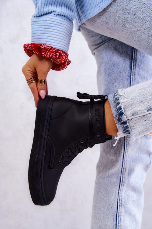 Жіночі високі кросівки BIG STAR II274096 Чорні