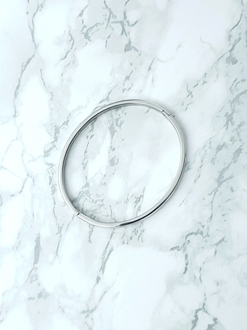 Жіночий сталевий браслет з цирконами Срібна Ведмедиця