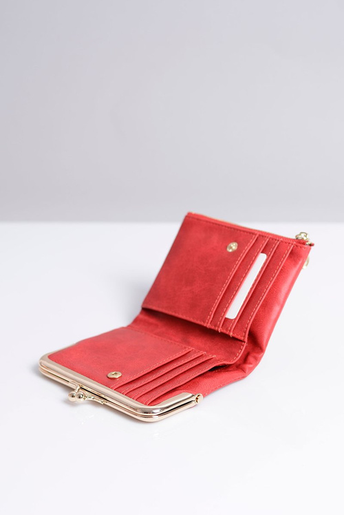 Маленький жіночий червоний гаманець