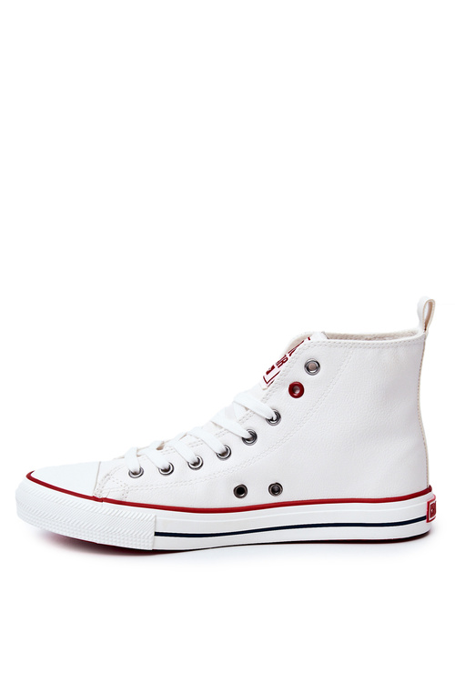 Чоловічі високі шкіряні кросівки BIG STAR JJ174071 Білі