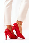 Лаковані класичні туфлі на шпильці Red Elinne