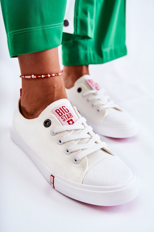 Жіночі кросівки Big Star FF274087 біло-червоні