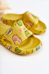 Світлі дитячі тапочки Dinosaurs Yellow Astro