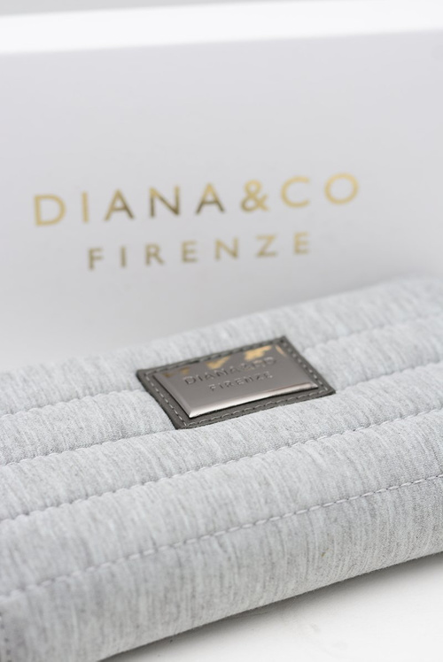 Великий жіночий гаманець сірий DIANA&CO