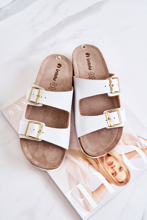 Жіночі тапочки Пряжки Inblu NM000028 Білі