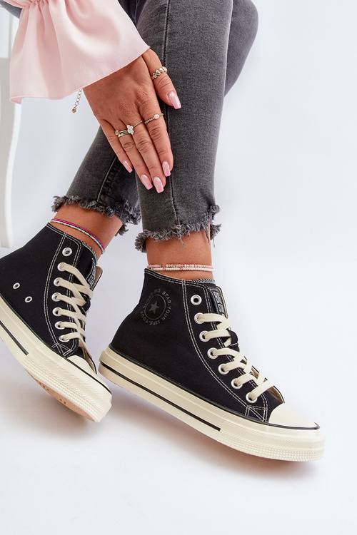 Жіночі високі кросівки Big Star NN274283 Чорні