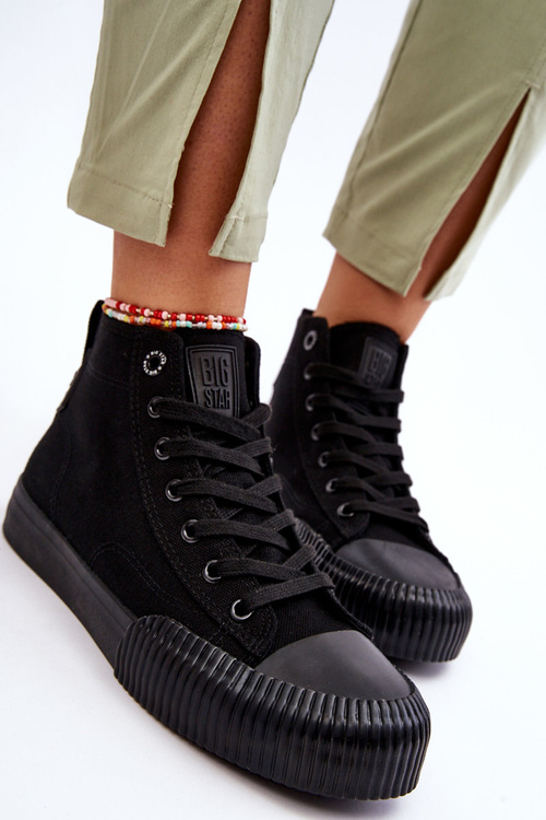 Жіночі високі кросівки Big Star Fabric LL274444 чорні