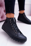 Жіночі високі утеплені кросівки Big Star чорні EE274110