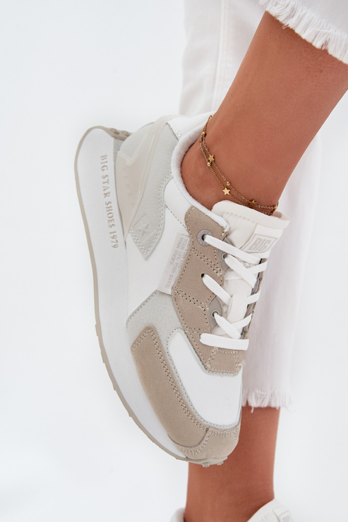 Жіночі Шкіряні Кросівки Big Star OO274563 Hi-Poly System Білі