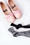 Балетки на шнурівці Lu Boo Pink