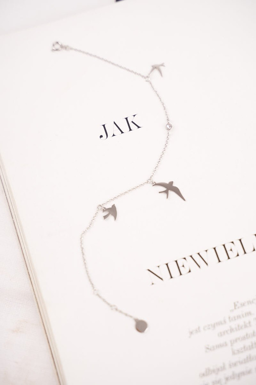 Жіночий браслет Celebrity Silver Swallows Come Back