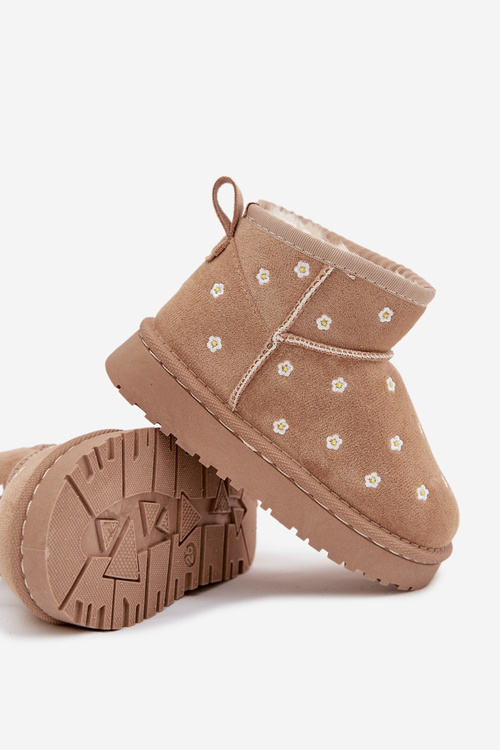 Дитячі сніговики прикрашені квітами бежеві Gracina