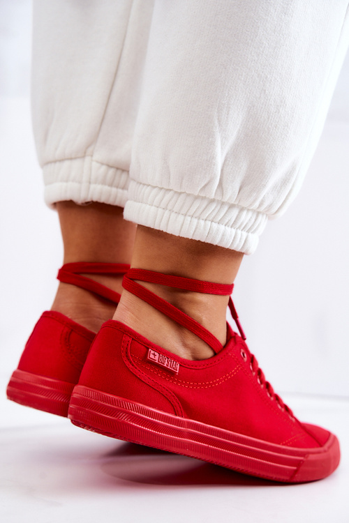 Жіночі низькі кросівки Big Star JJ274068 Червоні