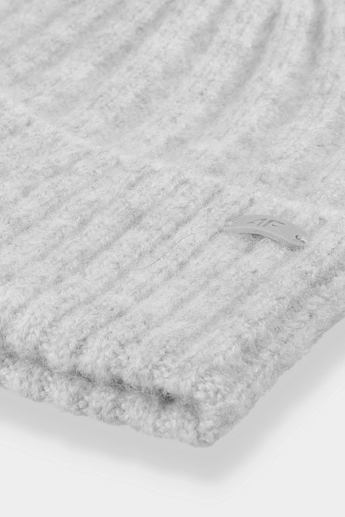 Жіноча зимова шапка 4F 4FAW23ACAPF299-25M сіра