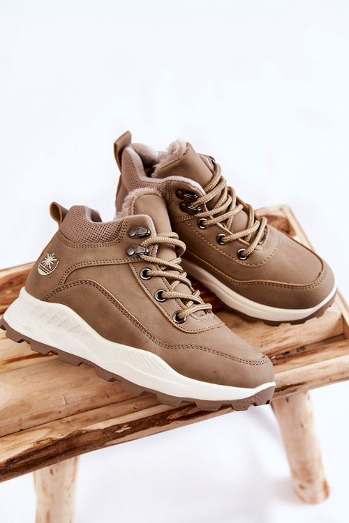 Дитячі теплі черевики Trappers Beige Otto