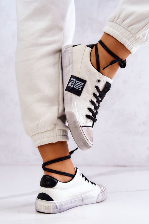 Жіночі кросівки BIG STAR JJ274350 Біло-чорні