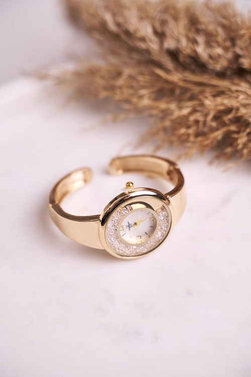 Жіночий годинник Michael John Gold White Turana