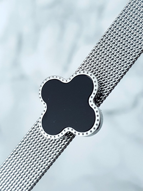 Жіночий срібний браслет конюшина Salina