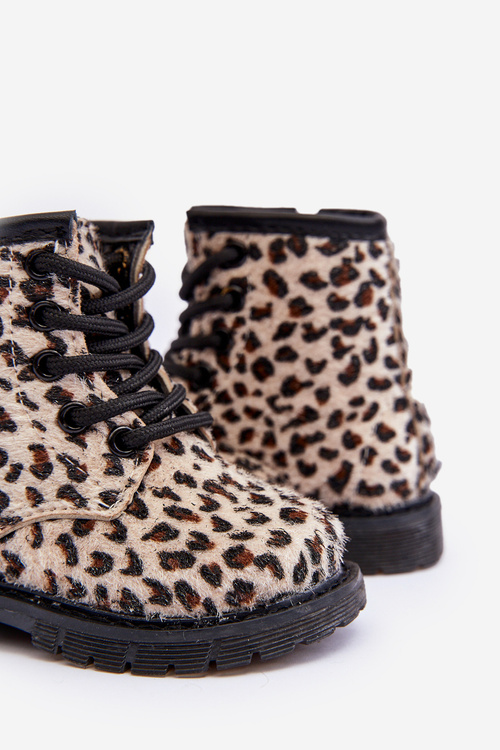 Чоботи дитячі утеплені на блискавці бежеві Goopy