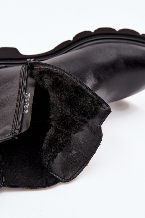 Жіночі чоботи з утепленням Чорні Rivelia