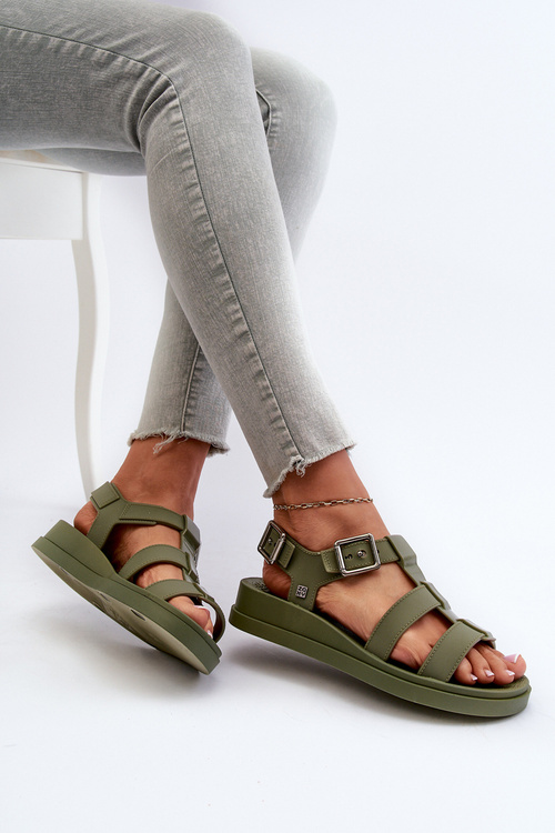 Жіночі босоніжки із запахом ZAXY NN285005 Зелені