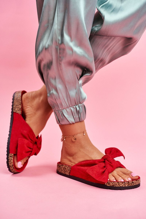 В'єтнамки Wendy з червоною пробковою підкладкою