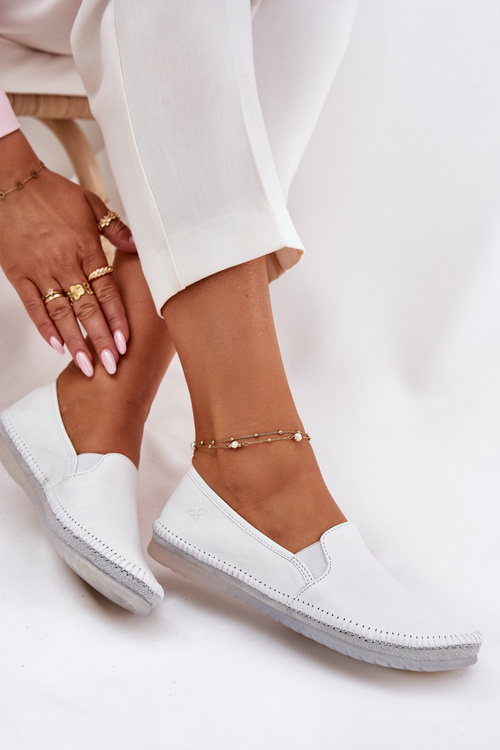 Шкіряні Балетки Maciejka T3512-11 Білі