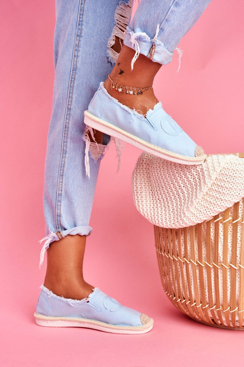 Класичні жіночі еспадрільї синього кольору