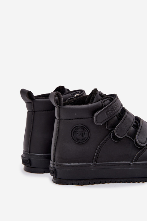 Утеплені кросівки для дітей на липучках Big Star SS374070 Чорні