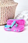 Дитячі поролонові тапочки Crocs Fuchsia Olivia