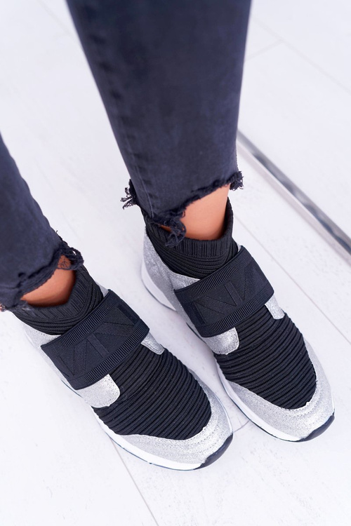 Жіноче спортивне взуття Lu Boo зі шкарпеткою Silver Brocade Phantom