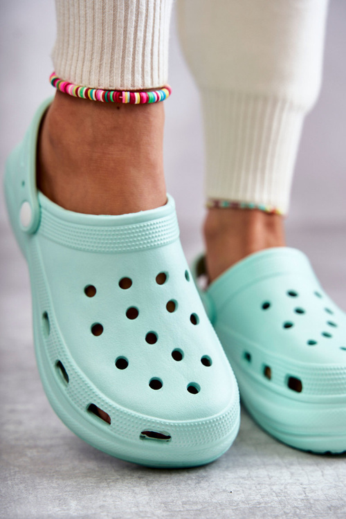 Жіночі поролонові тапочки Crocs Mint Coline