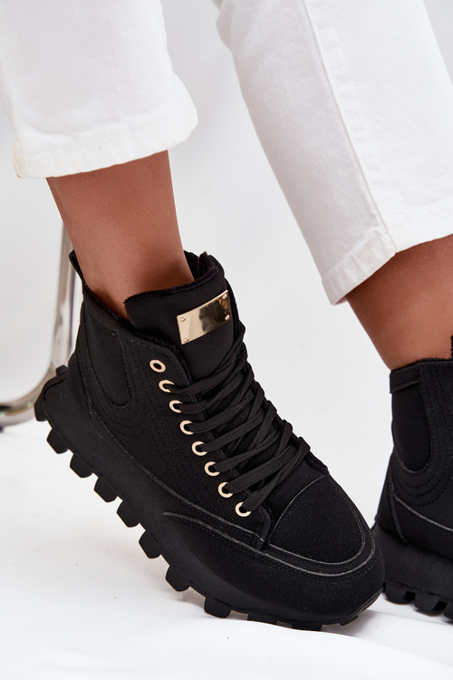 Ізольовані жіночі трепери на платформі чорні Marivira