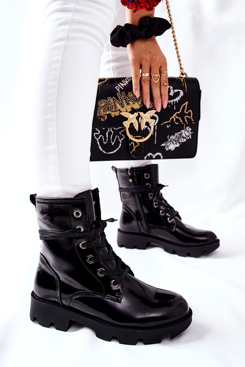 Жіночі байкерські черевики чорні Semope