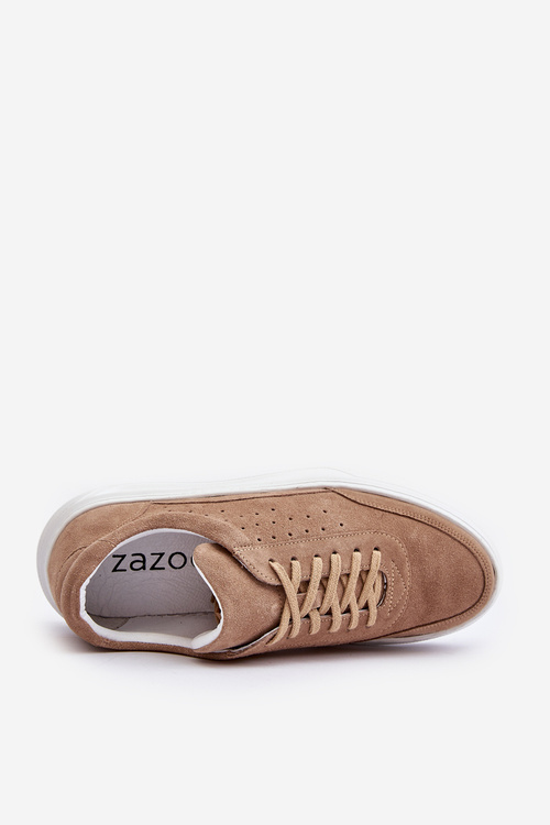 Чоловіче замшеве спортивне взуття Zazoo 1544 Beige