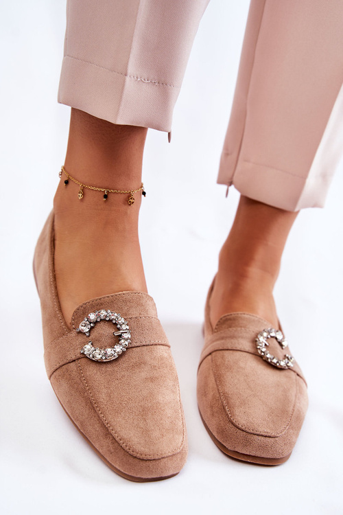 Класичні замшеві лофери від Dark Beige Halla