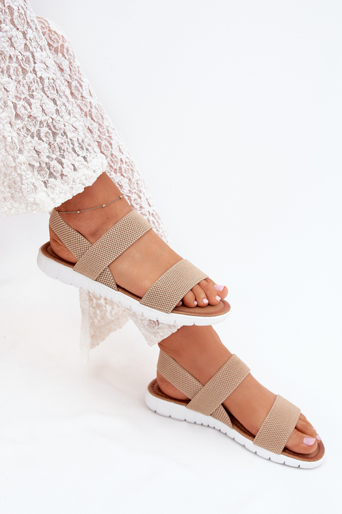 Класичні Жіночі Сандалі На Блискавці Бежеві Felira