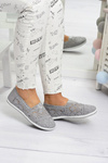 Мереживні сірі жіночі балетки Little Sugar