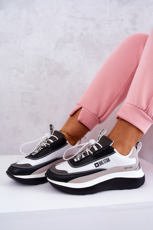 Спортивне взуття Кросівки Big Star JJ274998 біло-чорні