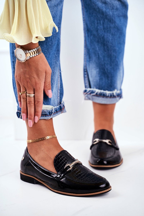 Жіноче взуття Maciejka Lacquered Loafers Black 4099A-01/00-1