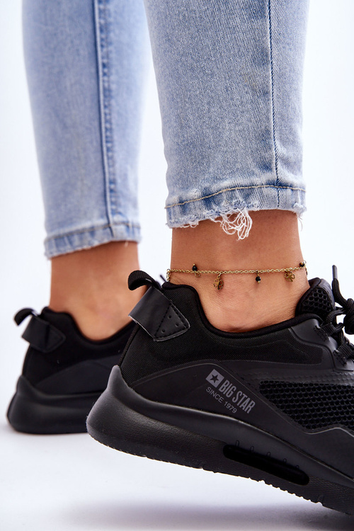 Жіноче спортивне взуття Кросівки Big Star LL274372 Чорні