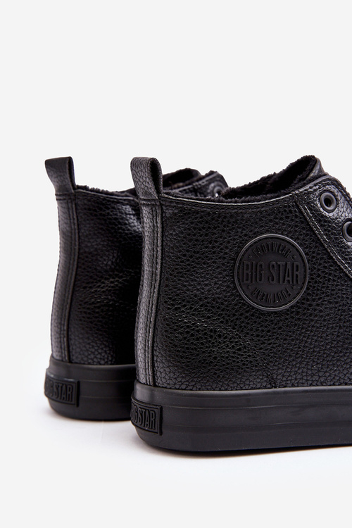 Чоловічі кросівки з підкладкою на блискавці чорні Big Star MM174012