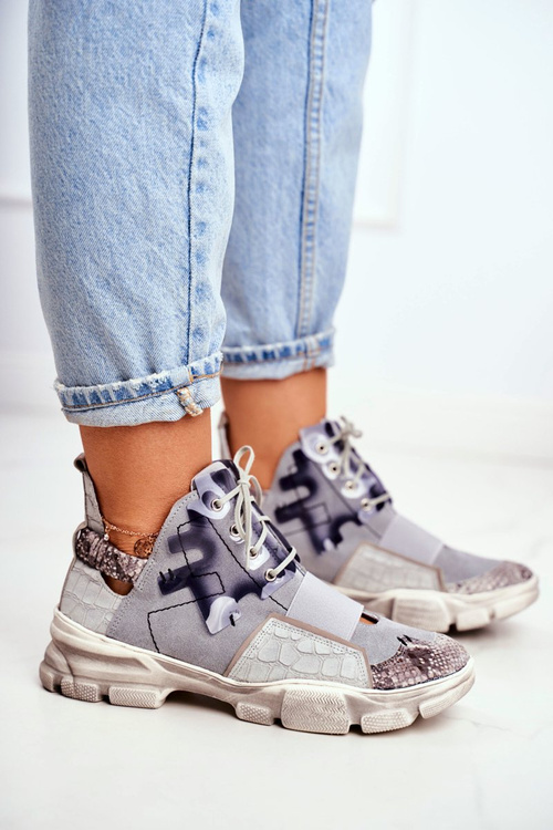 Жіночі шкіряні кросівки Maciejka 04423-13