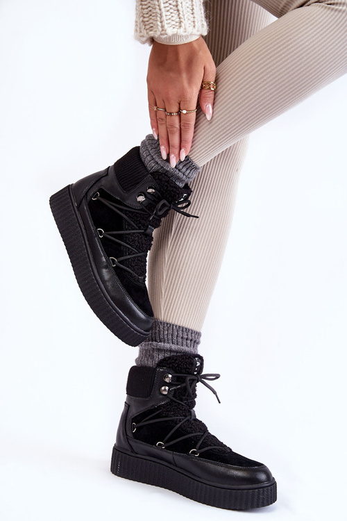 Жіночі зимові черевики La.Fi 280072B-QN Чорні