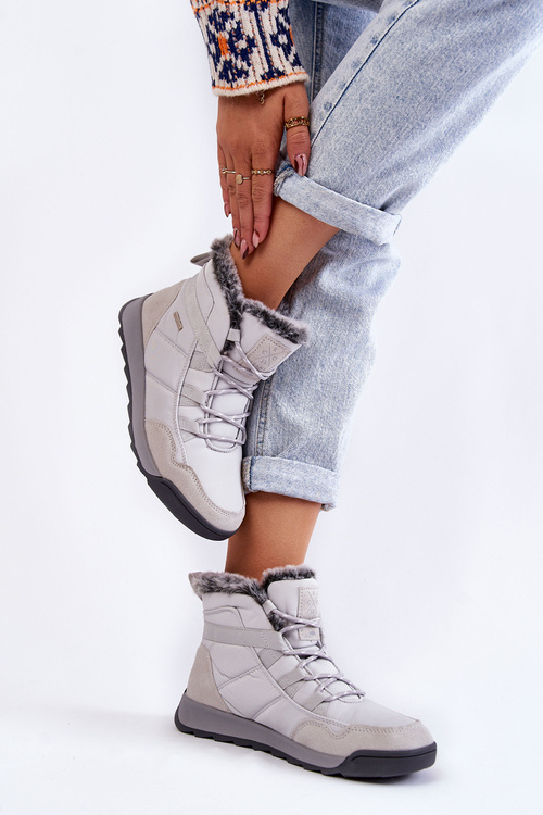 Жіночі утеплені зимові черевики Cross Jeans KK2R4015C сірі